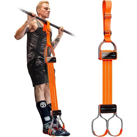 Bandes de Traction, Réglable Bandes de Soutien pour Tractions, Capacité fe Charge fe 300 kg, avec Pédales, pour L'entraînement des Débutants et des Professionnels (1/5)
