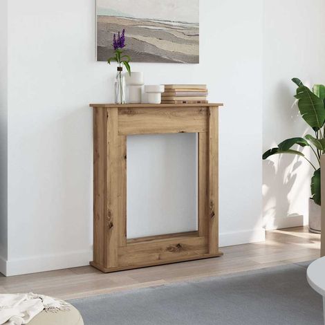 Kaminumrandung Artisan-Eiche 75x20x87,5 cm Holzwerkstoff