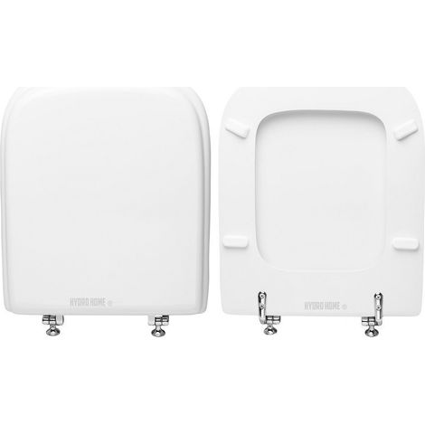 Copriwater Clio Globo legno rivestito in resina poliestere bianco (1/4)