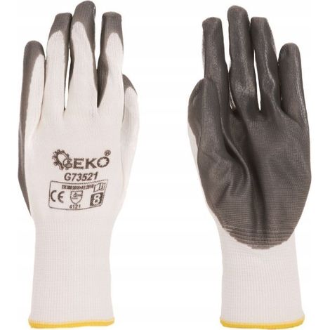 Gants de protection Geko taille 8/blanc-gris/ (12/300) (1/3)