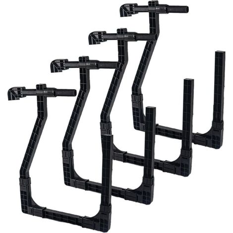 Pack Adjustable Plastic Solar Cover Brackets for Above Ground Pools with 10kg Load Capacity (Black) MUMU (1/4)