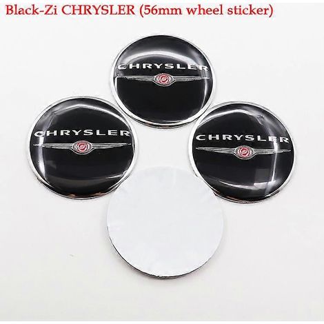4 enjoliveurs de roue Chrysler de 56 mm, cache-moyeux, autocollants, autocollants décoratifs avec logo, accessoires
