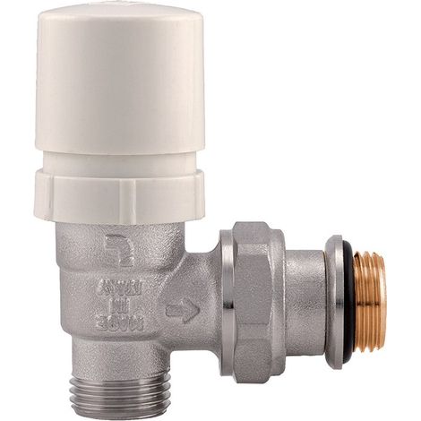 Valvola ad angolo termostatizzabile con volantino e attacco M1/2" (1/3)