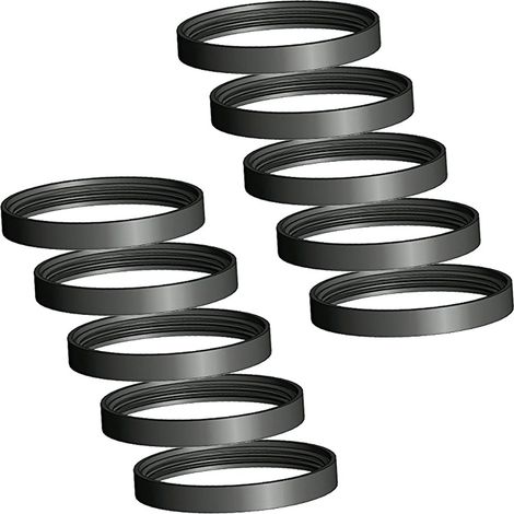 Monmobilierdesign – Lot de 10 joints en silicone ∅ 80 mm – Résistant à la chaleur jusqu'à 200 °C – Pour poêles à pellets et à granules (1/2)