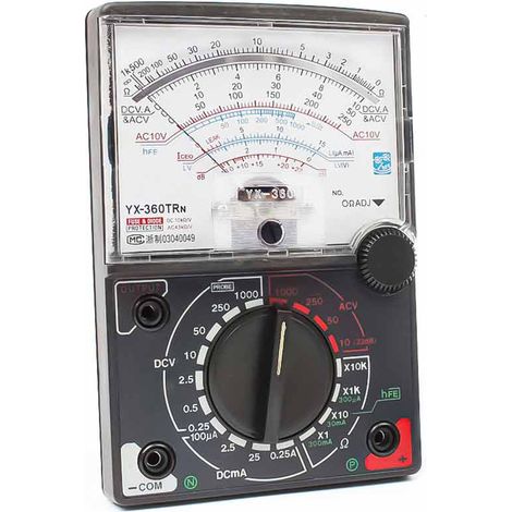Multimetro analogico mini tester portatile con puntali misuratore di tensione rilevatore di corrente elettrica resistenza diodo