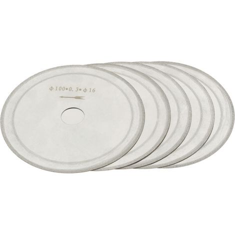5pcs Diamant Lapidaire Lame de Scie Gemmes Outil de Coupe de Bijoux (1/5)