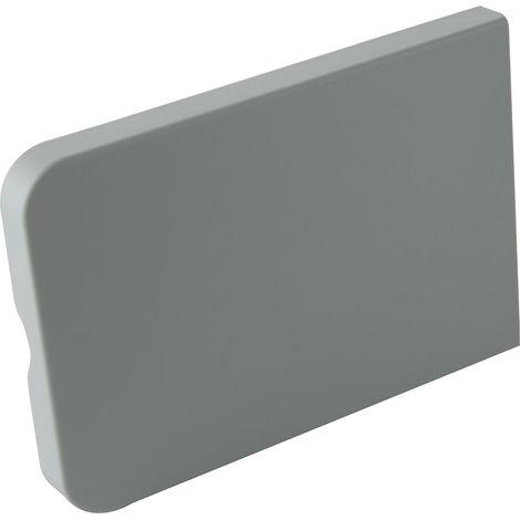 Abdeckkappen Set (Abdeckung) passend zu Klappenbeschlag Unico-Aufbau, grau