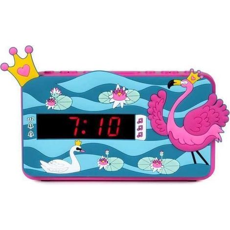 LED-Wecker BIGBEN INTERACTIVE R15PRINCESS3D - 3D-Effekt - Prinzessinnen-Dekor