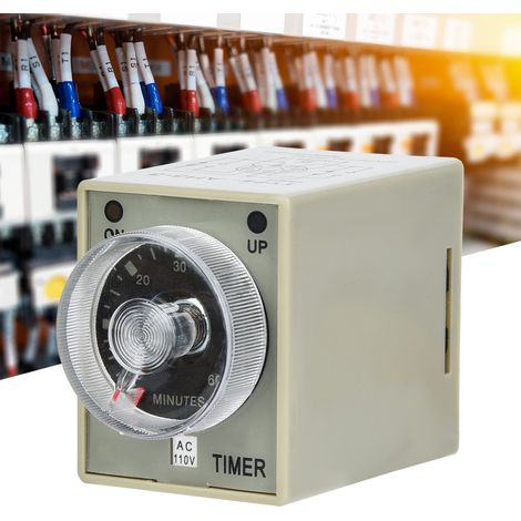 AH3-3 Elektronisches Zeitrelais, einstellbare Auslöseverzögerung, 8 Pins, 60 min (110 V) (1/5)