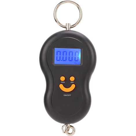 Pèse-bagages portable Mengshen, pèse-bagages suspendu, 50 kg, écran LCD rétroéclairé, avec hameçon, idéal pour les voyages, la maison et (1/5)