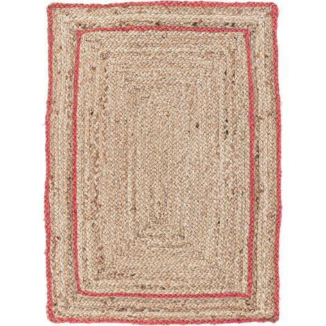 Tappeto da interno Ankit naturale 60 x 90 cm -Arancione