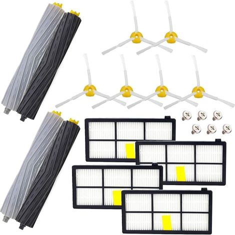20 Pièces de Rechange pour iRobot roomba 805 860 861 870 871 880 885 890 960 961 964 966 970 980, Accessoires pour iRobot roomba Série 800 900 Kit de Remplacement pour Robot Aspirateur H437 (1/5)