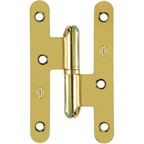 AMIG pernio sin remate lacado oro 405/95 izquierda , El PERNIO S/RMT LACADO ORO 405/95 IZDA es un herraje esencial para puertas, sin remate y de mano izquier