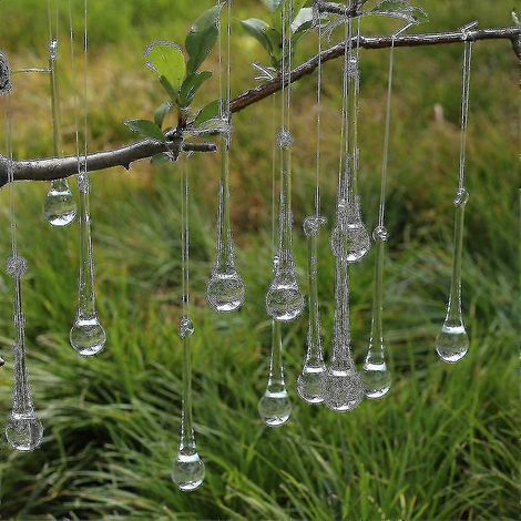 Lot de 10 décorations de sapin de Noël en verre, en forme de glaçons.