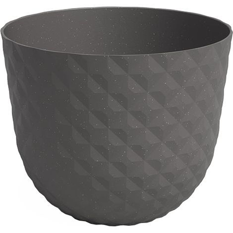 artevasi© HAVANA TROPICAL Pflanztopf Mud Grey dunkelgrau Ø 40 cm - Kunststoff (1/2)