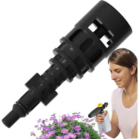 Adaptateur pour tuyau de nettoyeur haute pression  Accessoire de pulvérisation d'eau  Adaptateur pour tuyau d'arrosage, idéal pour terrasse, pelouse, jardin, voiture et maison (1/5)