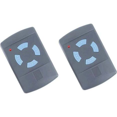 Confezione da 2 telecomandi per porta da garage Sdre HSM4 868 MHz con 4 pulsanti, colore blu. Sostituisce i trasmettitori Hormann 868 MHz: HS4, HSM2, HSP4, HS1, Tubauto HSM4 e HS4.