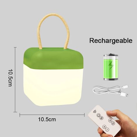 Veilleuse LED (télécommande verte), lampe rechargeable par USB, lampe d'allaitement nocturne, lampe tactile (1/5)