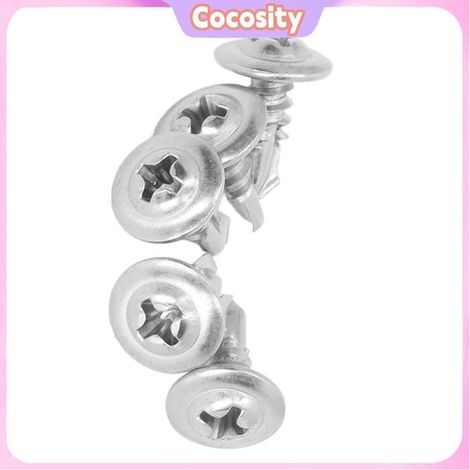 Cocosity Vis à tête ronde à rondelle (4.8  19mm 100 Pieces)Vis Autoperceuses Vis outillage pointe 4.819mm 4.813mm 100 pièces (1/5)