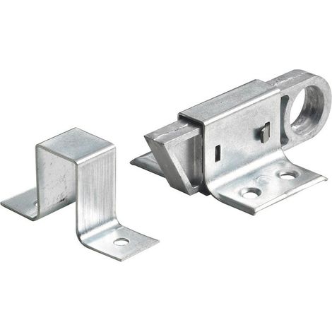 Hettich – Loqueteau pour meuble en acier galvanisé – Dimensions L.72 x l.49 mm – Fixation à visser pour porte sans poignée