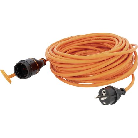 Unitec BQ-Verlängerungskabel Außen 20 Meter HO7BQ-F 3G1,5, orange, IP44 Elektrische Kabel & Leitungen (1/3)
