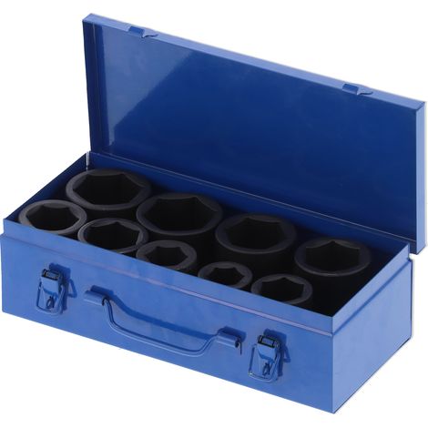Kit de 9 douilles à impact profondes à 6 pans pour clé à chocs, outil portable haute torsion pour voiture (1/5)
