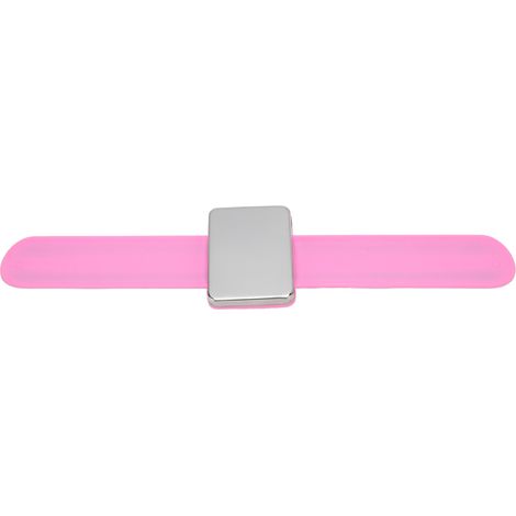 Support magnétique pour aiguilles à coudre, aimant puissant, bracelet en silicone, porte-épingles de sûreté, loisirs créatifs, forme, rose