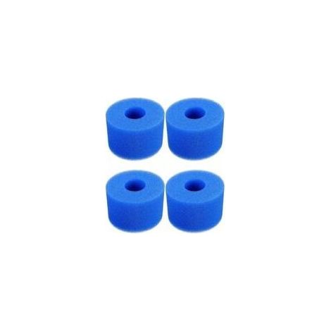 4 Pièces Éponge Filtrante Type S1, Cartouche de Filtre en Mousse, Mousse pour Filtre Piscine, Réutilisables et Lavables, Filtre en Mousse pour Spa, Piscine, Jacuzzi (1/5)