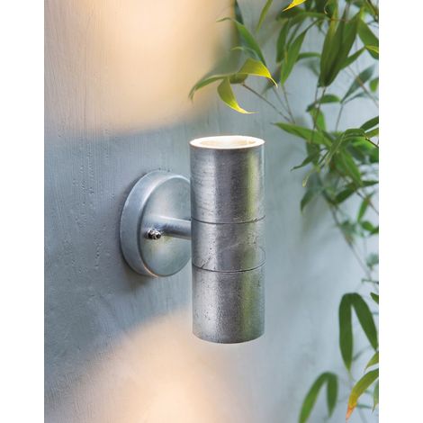 Garden Trading St Ives Up Down Spot Nautical Mains Garden Wall Light Steel