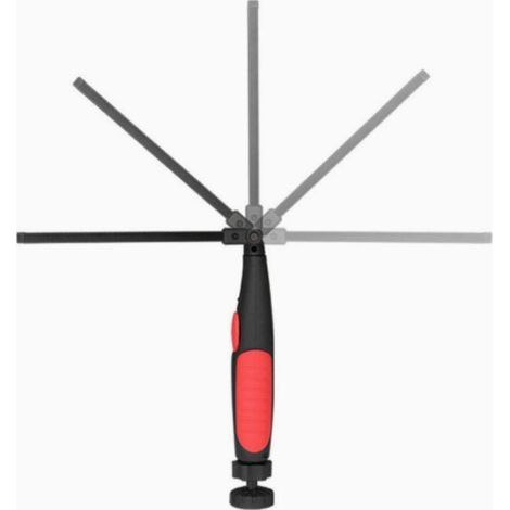 Baladeuse de chantier 15W 700 lumens Batterie Li ion 3000mAh Rechargeable USB Rotation 360° et base magnétique (1/5)