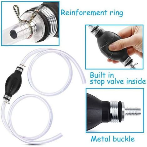 Pompe À Carburant - Manuelle - Pour Essence - Universelle - Tuyau D'aspiration Inclus - 1 Pièce (1/4)