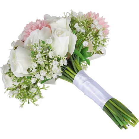 Bouquet de Mariée Élégant et Romantique pour Décor Chambre et Bureau (1/5)