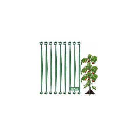 (Vert) Lot de 30 bras de tuteurage pour cage à tomates Supports de plantes Tuteurs de jardin Treillis à légumes Tiges de connexion Supports de cages de jardin Treillis à concombres pour plantes grimpa (1/5)