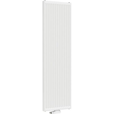 Henrad – Radiateur eau chaude acier vertical 2000 x 700 mm – 3003W – 6 trous pour fixation – Chaleur douce et homogène (1/5)