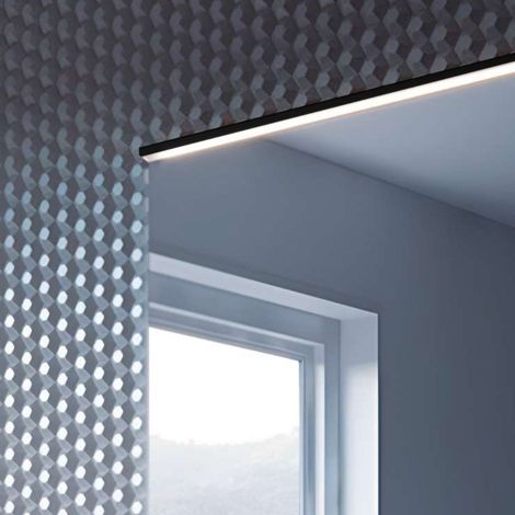 Profilo illuminazione LED bagno Walk 800 mm colore nero opaco (1/3)