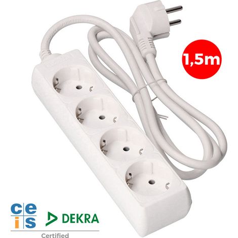 Bloc EDM - 4 prises Schuko - 16A - 1,5m - 41004 (1/2)