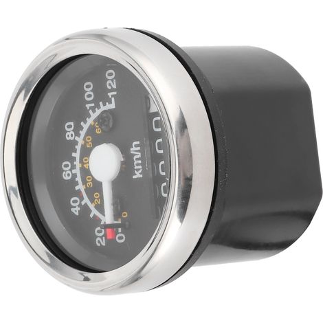 Compteur de vitesse moto 12V odomètre 99999km 0-120km/h jauge ronde avec rétroéclairage LED (1/5)
