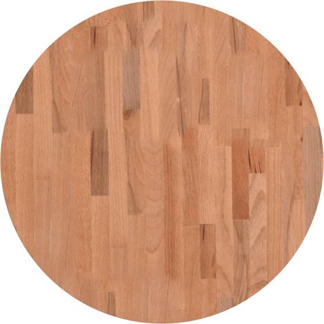 Dessus de table Dessus de bureau Plateau de table Ø60x1,5 cm rond bois massif de hêtre (1/5)
