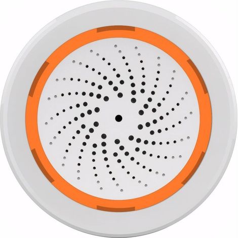 Alarme WiFi Intelligente Sirène d'Alerte Forte de 100 dB avec Lumière Stroboscopique pour la Sécurité à Domicile et Contrôle à Distance via l'application Fonctionne avec Tuya/Smart Life/Alexa (1/5)