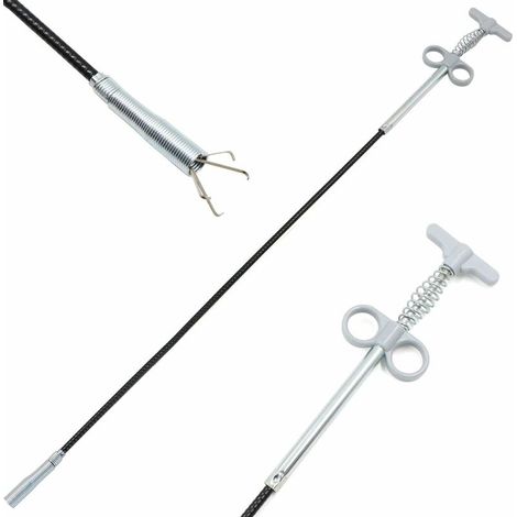 EASYCOMFORT Pince à Griffes Flexible pour Nettoyage de Tuyaux - Outil Multifonction pour Évier de Cuisine, Salle de Bain, 90 cm, 1 Pièce (1/5)
