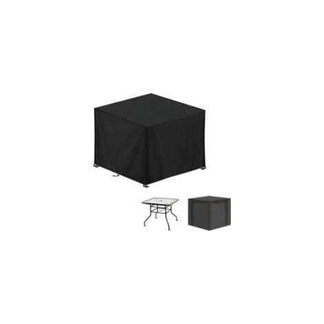 Funda protectora para muebles de jardín, mantel de jardín de tela Oxford 420D, funda impermeable para mesa de jardín, cuadrada, 60 x 60 x 60 cm - Crezuo