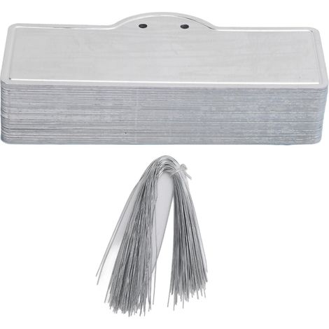 50 Pièces étiquette Marqueur d'Étiquette pour Pot Étanche en Aluminium et Métal (1/5)