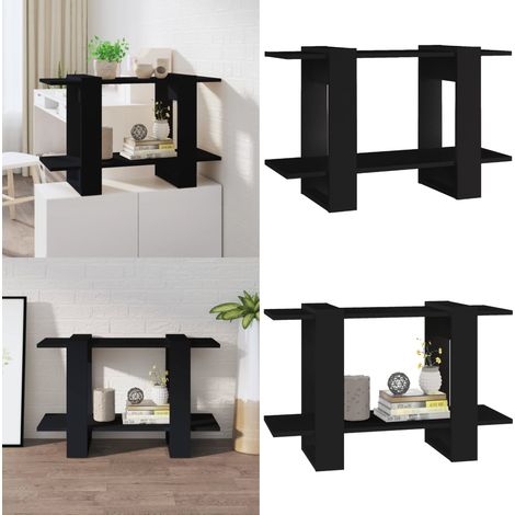 Bibliothèque/Séparateur de pièce Noir 80x30x51 cm - Bibliothèque - Meuble Rangement - Étagère - Séparateur De Pièce - Mobilier Intérieur - Home & Living (1/5)