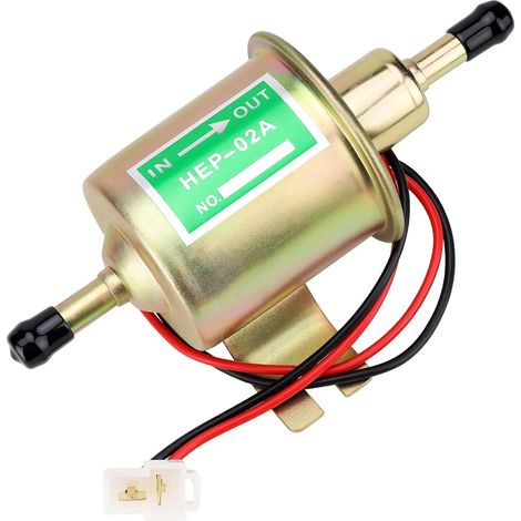 Pompe carburant électrique universelle 12V haute pression – Métal en ligne basse pression, pour essence diesel, performance HEP-02A