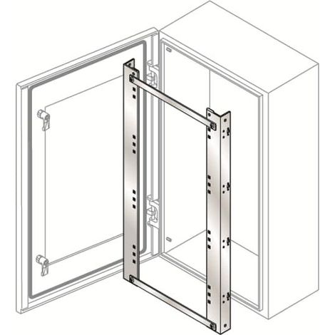 Cadre DIN inox 14DINx2R 500x400 KD5040X ABB T677526