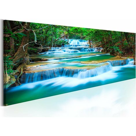 Tableau cascades de saphir - 135 x 45 cm (1/4)