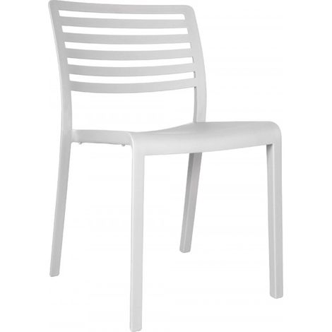 Chaise Lama Resol plastique blanc - Lot de 4 (1/5)