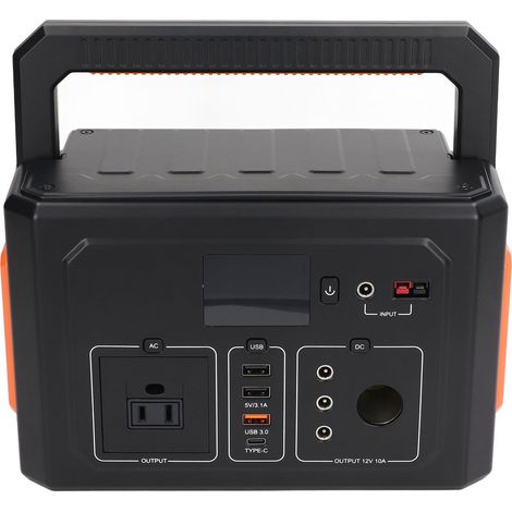 Tragbare Solarstrom-Powerstation mit USB-Anschluss, ideal für Camping, 100–240 V, 400 W, EU-Stecker (1/5)