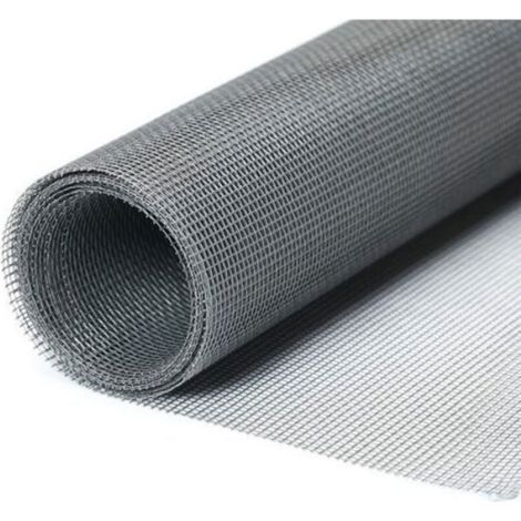 Moustiquaire fenêtre 1.3 x1.5m, moustiquaire, coupe, protection contre les insectes pour portes, fenêtres et baies vitrées - gris (1/4)