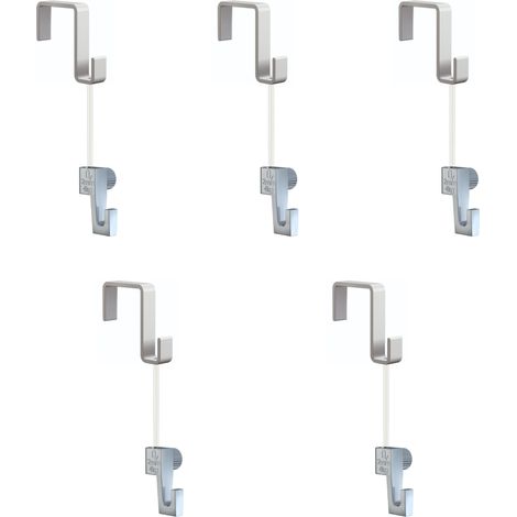Pack de 5 kit d'accrochages tableaux Artiteq - suspension sur portes, panneaux, cloisons 16mm - Max 4kg